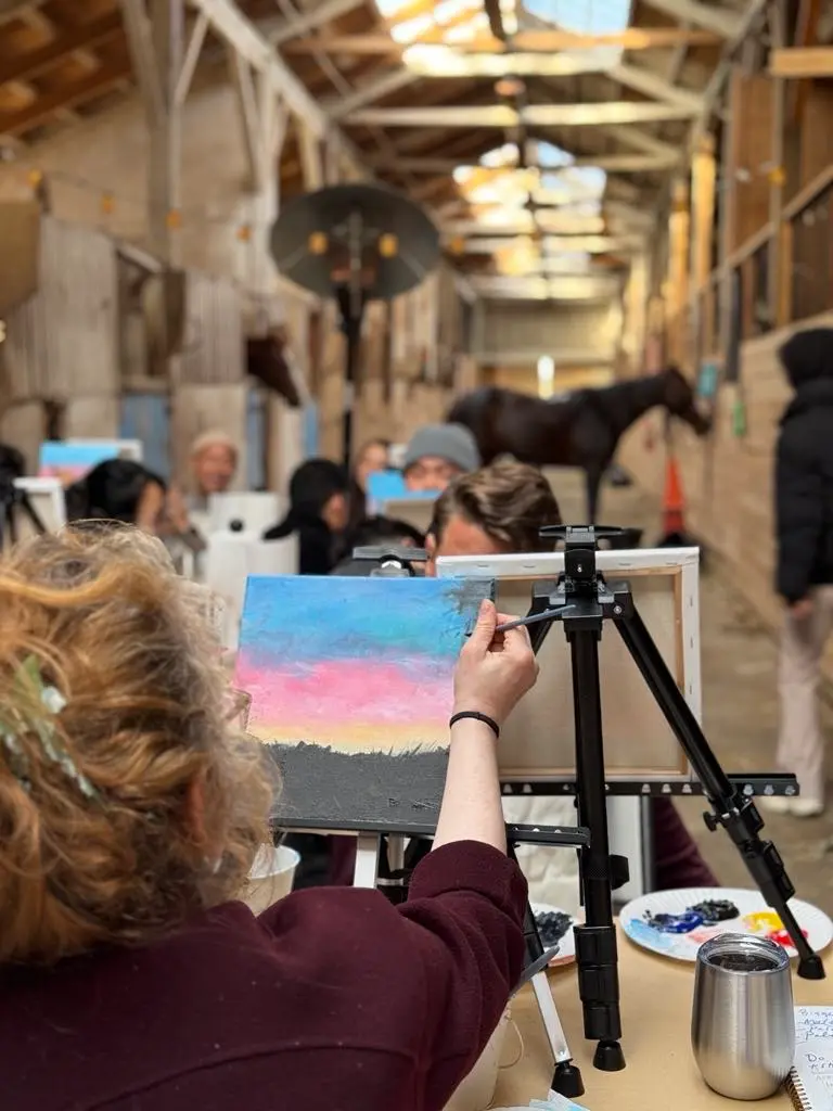painting with the horses